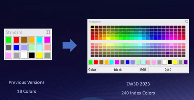 couleur-étendue-ZW3D